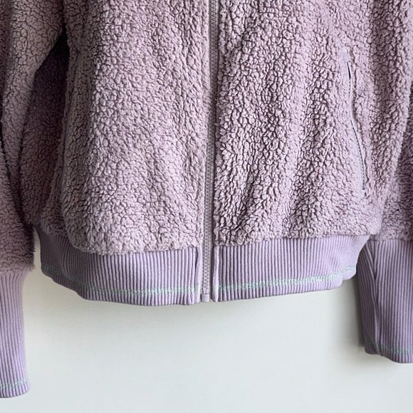 ATHLETA Shasta Purple Tugga Sherpa Warm Cozy Jacket (#486693) Size Medium - Picture 7 of 16